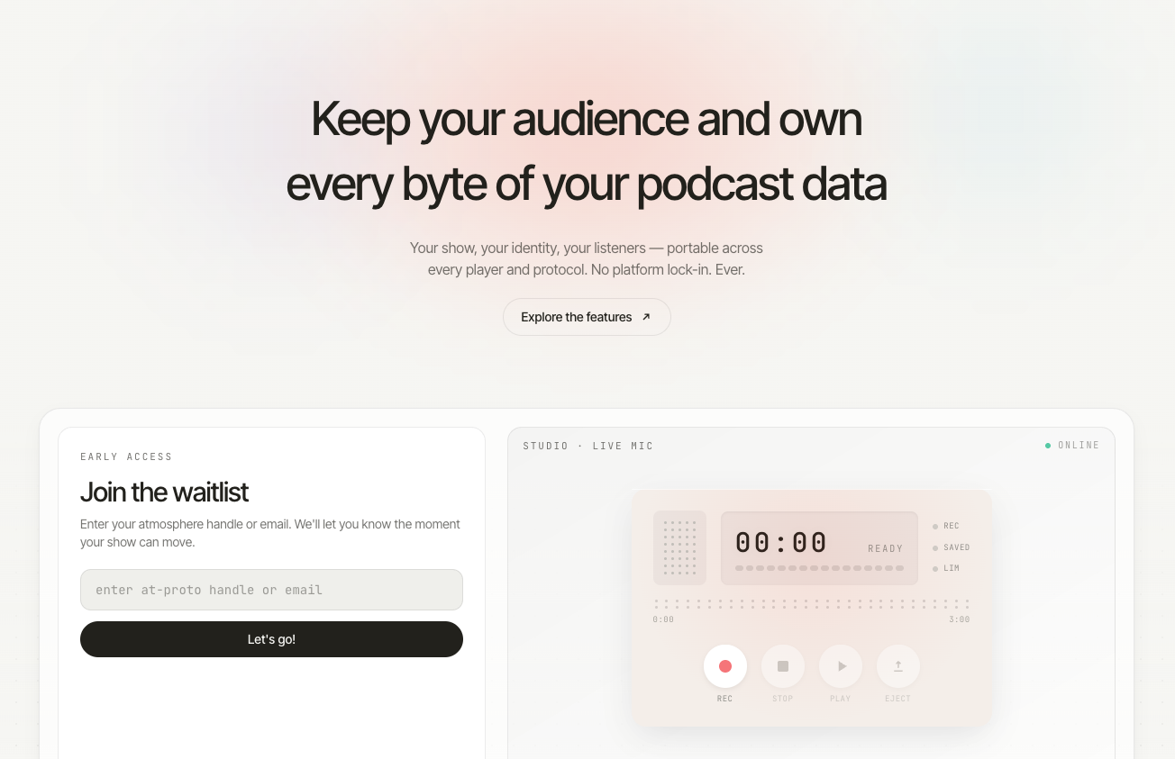 Screenshot placeholder for Maincasts